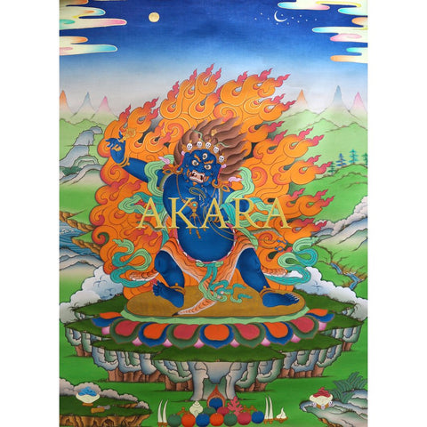 Hand-Painted Vajrapani Thangka